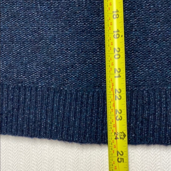 Banana Republic Sweater Mitzi Hoodie Wool Alpaca Blend Navy Blue Size Large - Picture 9 of 10